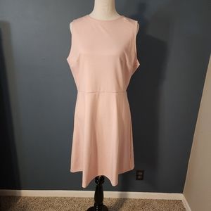 GAP Light Pink Fit and Flare Sleeveless Dress Size 16 Tall